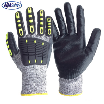 NMSAFETY 13 tricot anti-impact TPR gants de moto de travailleur